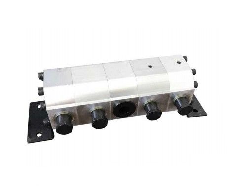 Zahnradstromteiler, 2-Wege, 9,5-18,9 l/min mit Drucksicherung