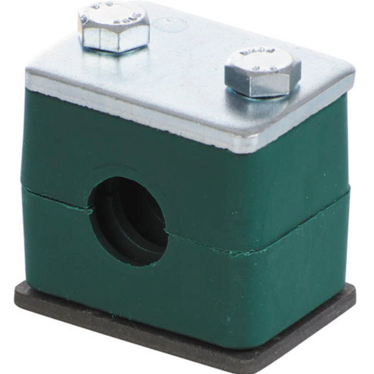 Verstärkte Rohrschelle einzeln komplett 38 mm