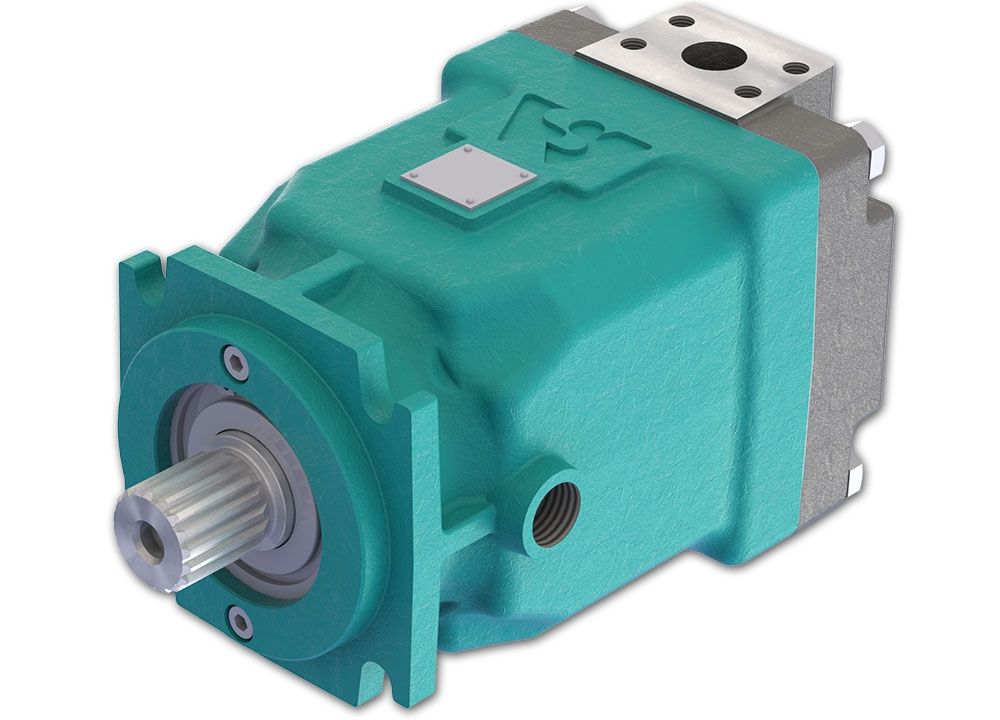 Axialkolbenmotor 75 cc – 108 kW – 25 mm Welle