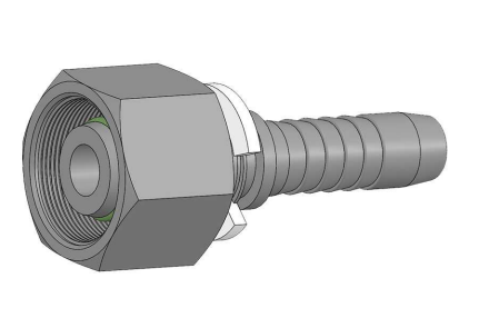 RVS 1/4" DN perskoppeling 12L M18x1,5 met o-ring