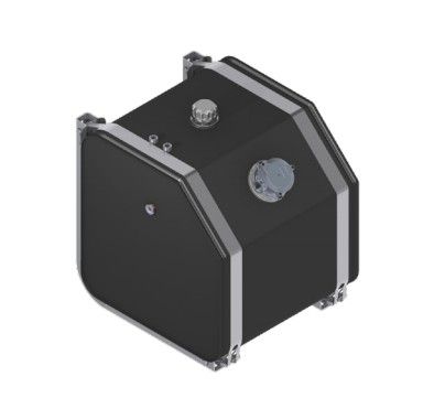 Hydrauliktank mit abgeschrägtem Rand 180 Liter mit seitlicher Montage und Innenfilter