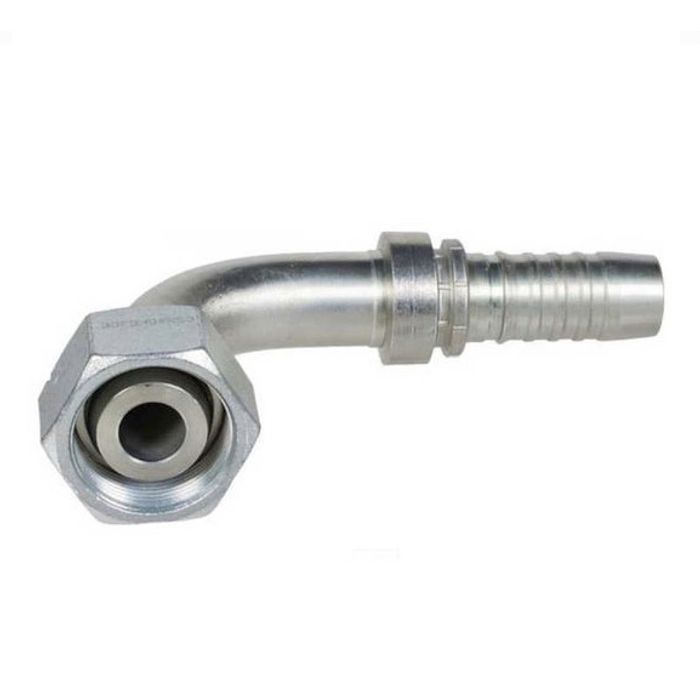 RVS 3/8'' DN perskoppeling haaks 90° 12S M20x1,5 met o-ring