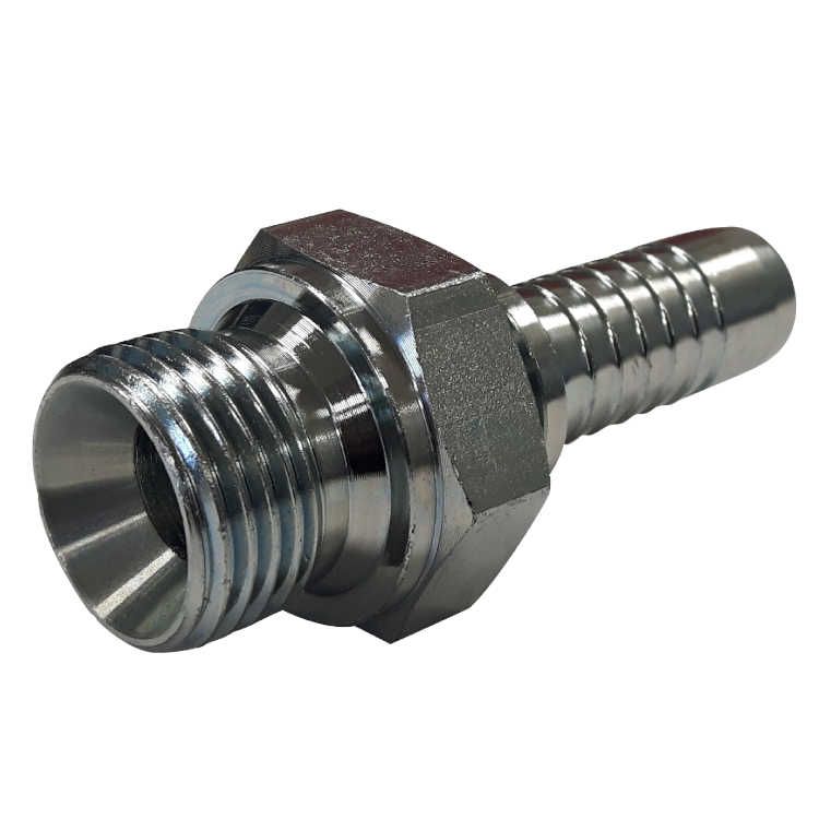RVS 1/4" DN perskoppeling buitendraad 1/4" BSP