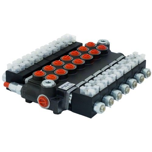 7Z50 Pilotventil mit 7 sektionenn, 50 l/min, 12 V, elektrisch