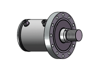 Doppeltwirkender Zylinder 250x130x100mm mit Frontflansch 100 Tonnen