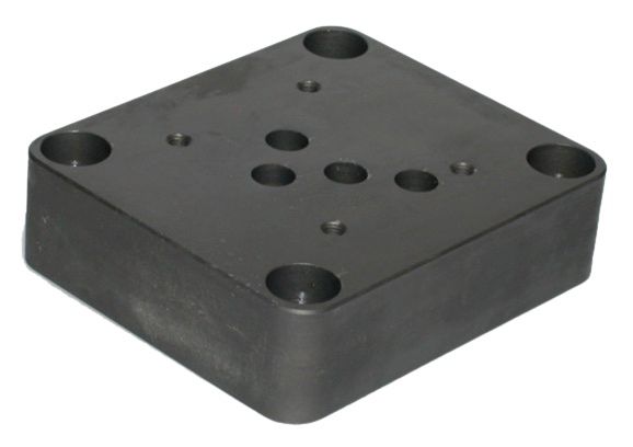 NG10 Fußplatte 3/4" mit rückseitigem Anschluss 100 l/min Cetop 05