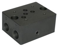 NG10 Fußplatte 1/2" mit seitlichem Anschluss Cetop 05