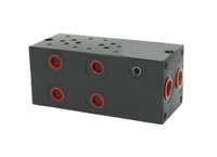 NG6-Fußplatte 5-fach mit Überdruck- und Umlaufventil