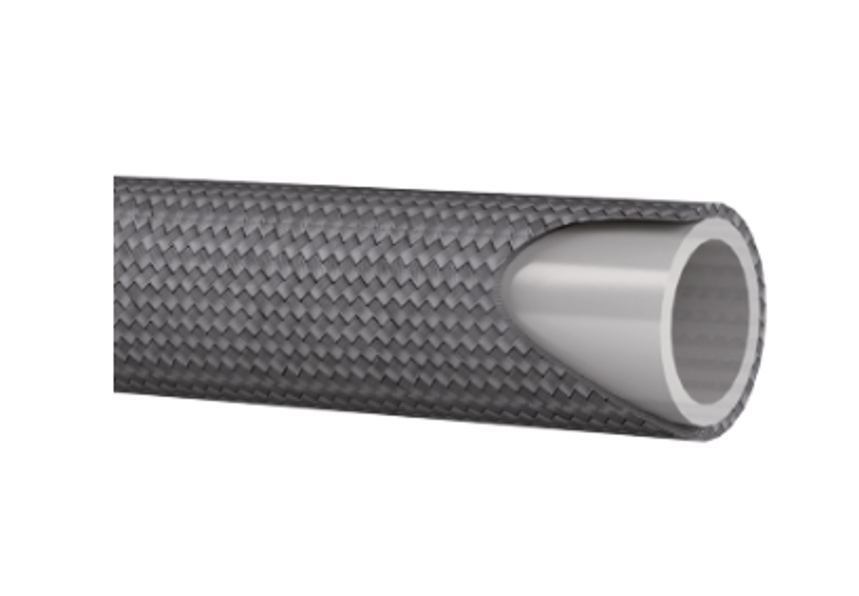 1/8" glatter PTFE-Schlauch SAE100 R14 pro Meter