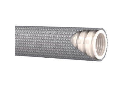 2" DN PTFE Teflonschlauch Edelstahlgeflecht gerippt