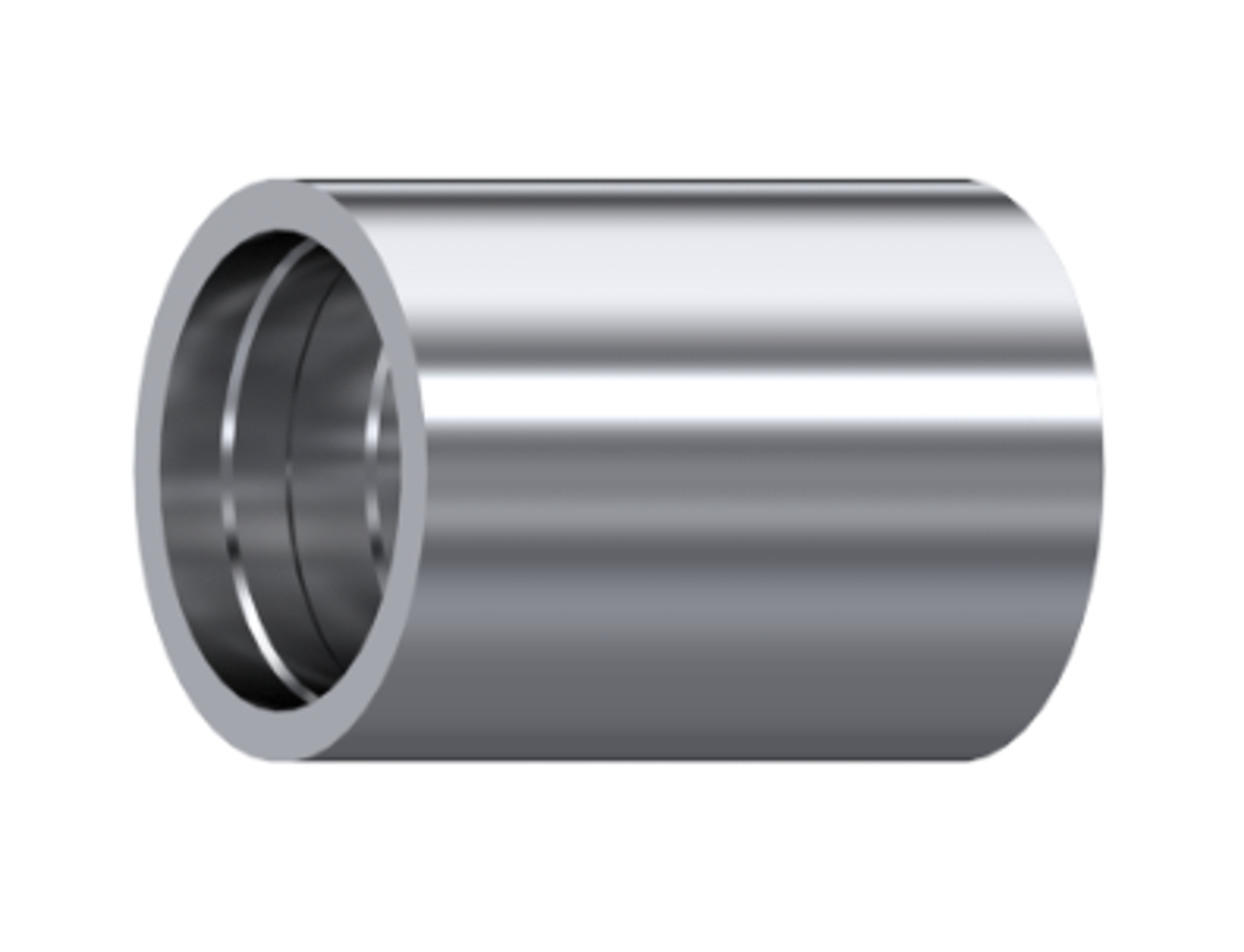 Presshülse Edelstahl für DN 1" passend für glatten PTFE-Schlauch