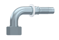 3/4" DN Anschluss 90º 1"3/16 12h UNF Innenverschraubung mit Stopfen