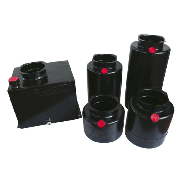 Mini powerpack tank staal verticaal 15 liter