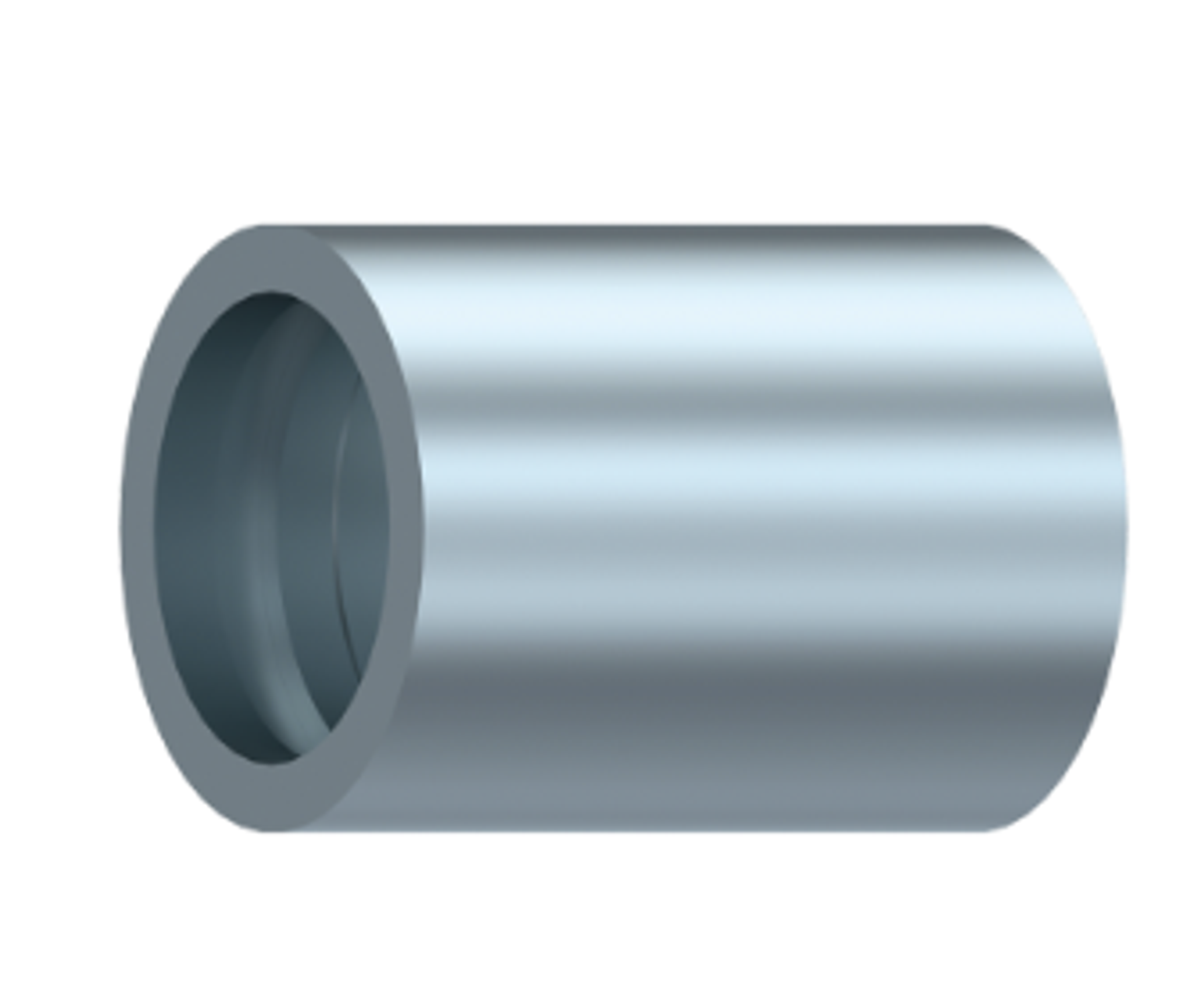 Presshülse für DN 3/8" passend für glatten PTFE-Schlauch