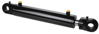 Hydraulikzylinder 80x40x600 doppeltwirkend mit verstellbarer Gelenkaugen
