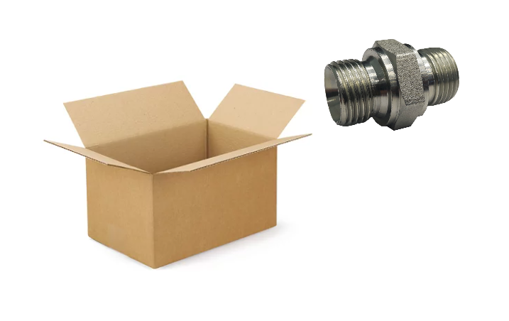 Gerade Verschraubung 1/2" BSP-Außengewinde, Vorteilspackung 75 Stück