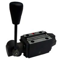 NG6 manuelles Cetop 4/3 Pilotventil | H Mittelklasse | Mit Verhaftung