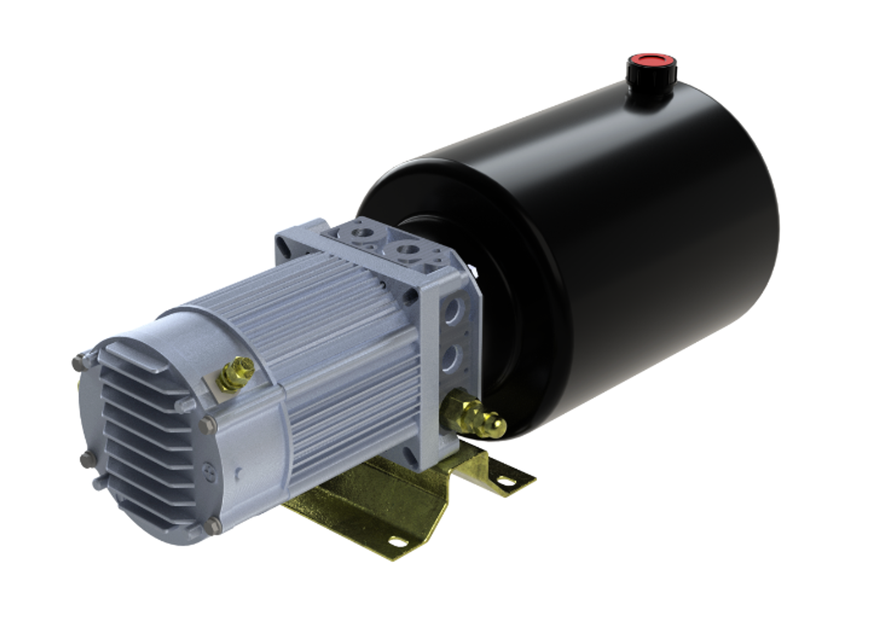 24V 2kW Servo-Netzteil | 1,8cc-Pumpe | doppelt wirkender Kreislauf