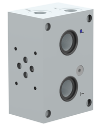 Modulair cetop NG6 blok met A-B aan zijkant