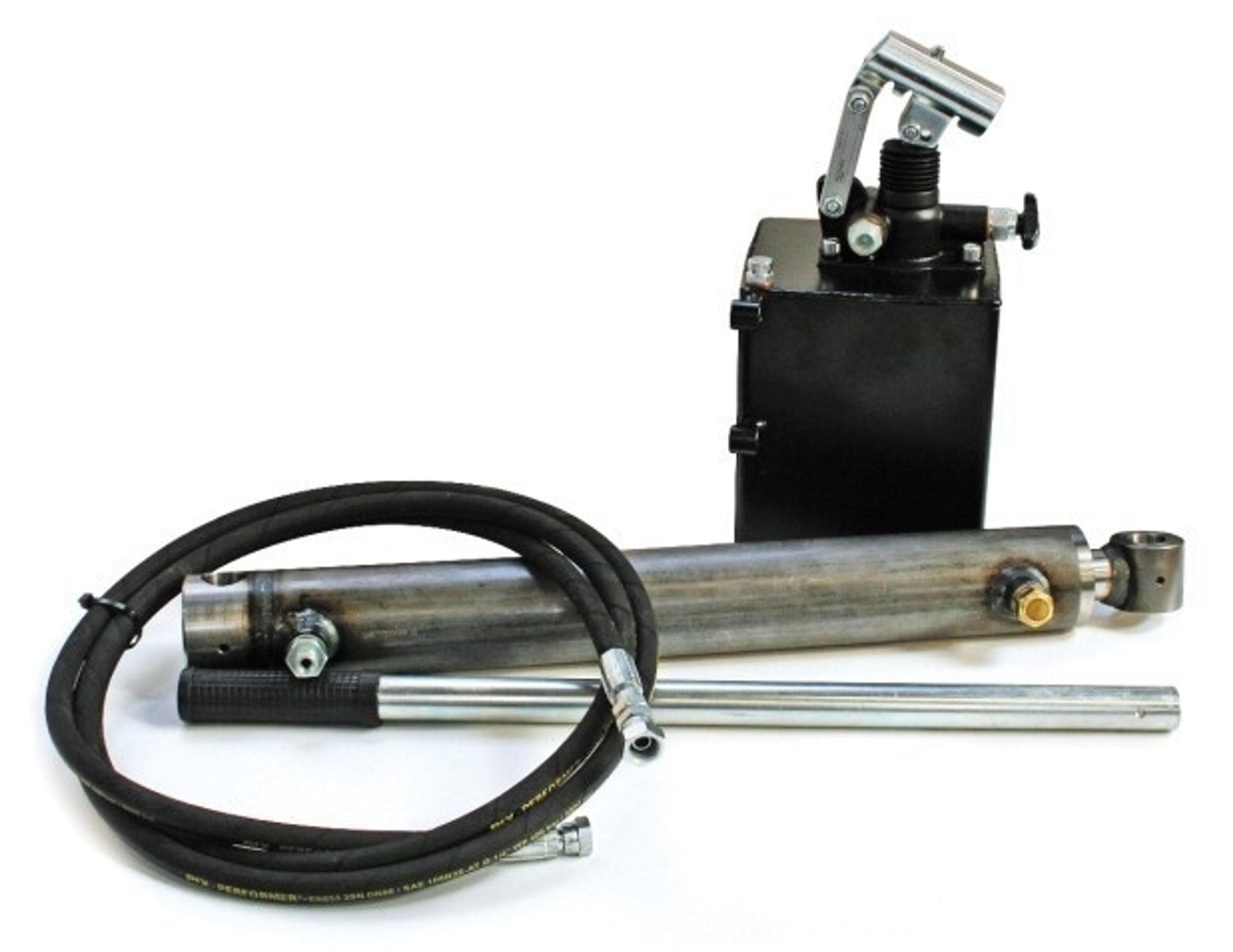 Hydraulisches 2,5-Tonnen-Hänger-/Kipper-Set mit Handpumpe