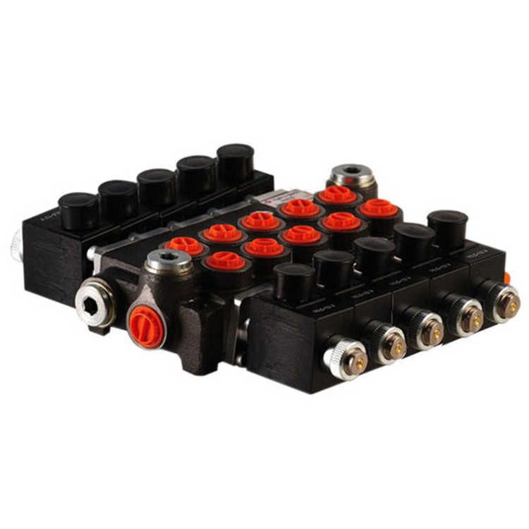 5Z80 Pilotventil mit 5 sektionenn, 80 l/min, 12 V, elektrisch