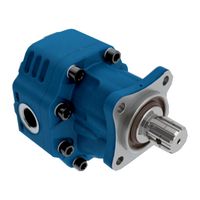 Zapfwellenzahnradpumpe links mit Stahlpumpengehäuse Gruppe 40 ISO-Serienpumpe 63cc