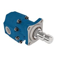 PTO Zahnradpumpe links mit Stahlpumpengehäuse ASAE ISO-Serie Pumpe 82cc