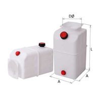 4L Mini powerpack tank plastic horizontaal en verticaal