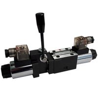 NG6 24V Cetop 4/3 stuurventiel met handbediening, ABPT gesloten