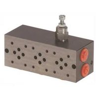 NG6-Fußplatte (Serie), 2-fach, mit Überdruck und Anschluss oben und seitlich