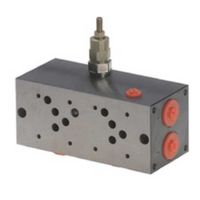 NG10-Fußplatte (parallel), 2-fach, mit Überdruck und Anschluss oben und seitlich