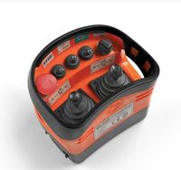 Tragbare Proportionalsteuerung Elca Punto für Raupenketten mit 2 Joysticks für 4 Richtungen und Funkempfänger