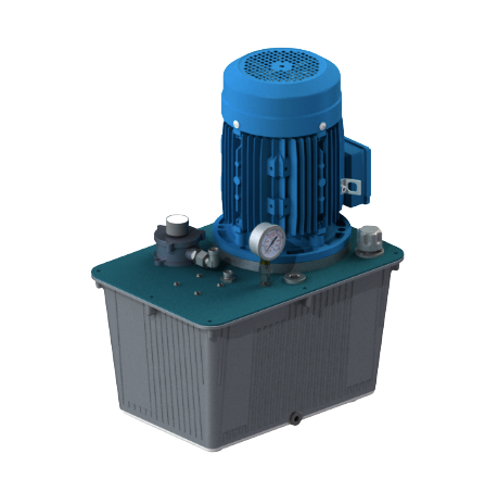 400V 3 kW Hydraulikaggregat mit 30 Liter Aluminiumtank
