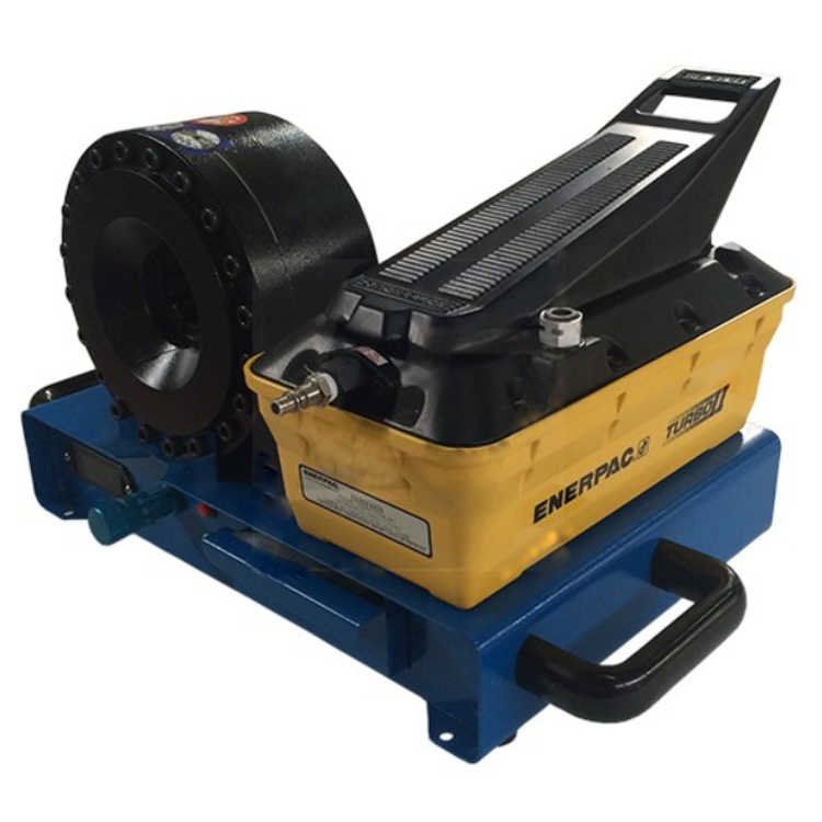 Mobile Schlauchpresse pneumatisch betrieben 1/4" - 1" BSP